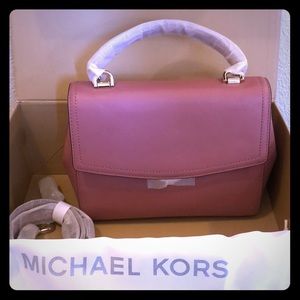 NEW-Michael Kors rose cross body bag